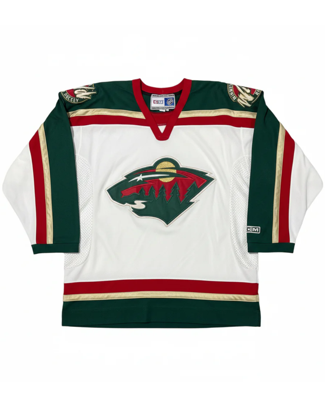 CCM White Minnesota Wild Vintage NHL Hockey Jersey