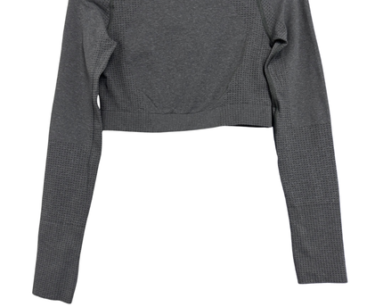 Gymshark Grey Seamless Long Sleeve Training Crop Top