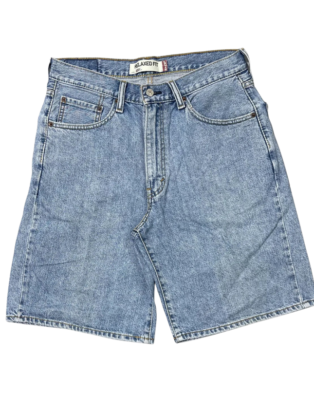 Levi's Light Blue Relaxed Fit 550 Denim Shorts
