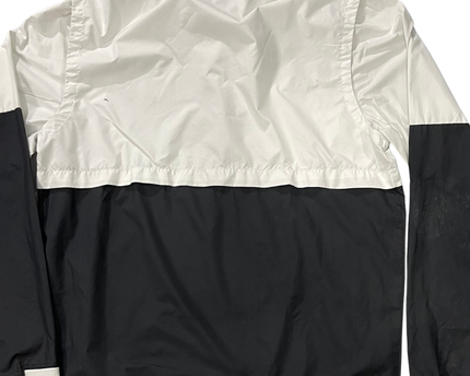 Nike White/Black Colorblock Quarter-Zip Sports Upper