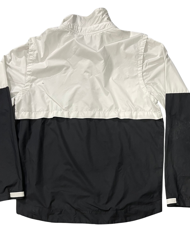 Nike White/Black Colorblock Quarter-Zip Sports Upper