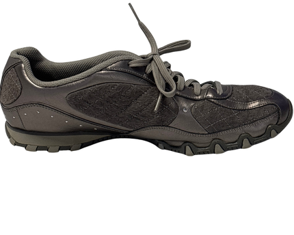 Skechers Gunmetal Quilted S Logo Sneakers