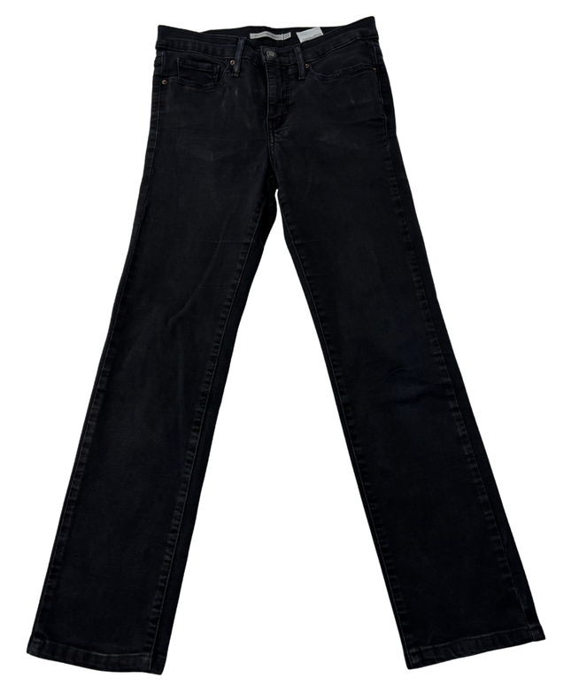 Levi's 314 Shaping Straight Leg Black Jeans
