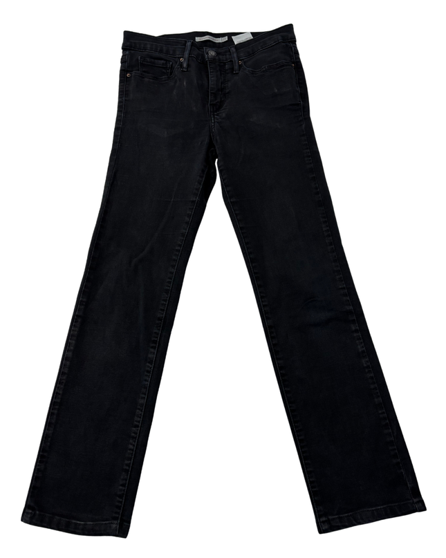 Levi's 314 Shaping Straight Leg Black Jeans