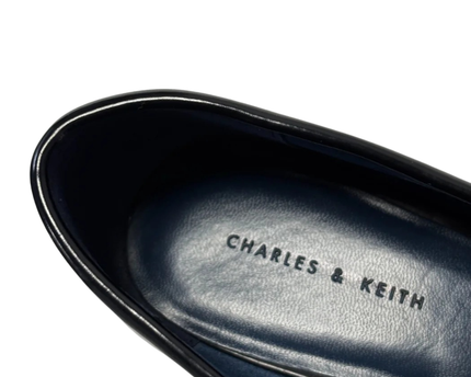 Charles & Keith Black Penny Loafers