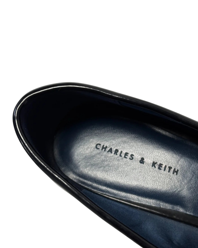 Charles & Keith Black Penny Loafers