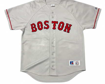Russell Athletic Grey Boston Red Sox MLB Baseball Jersey