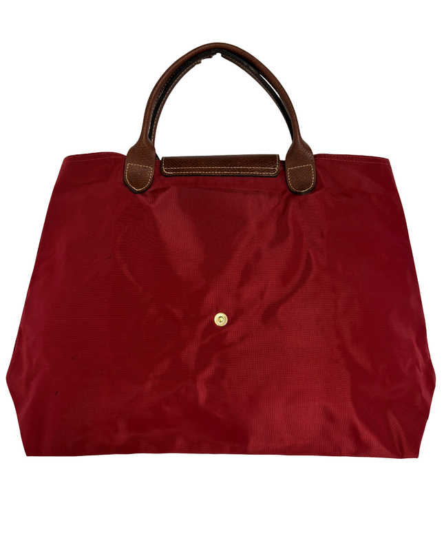 Longchamp Le Pliage Original Large Red Nylon Shoulder Tote Bag