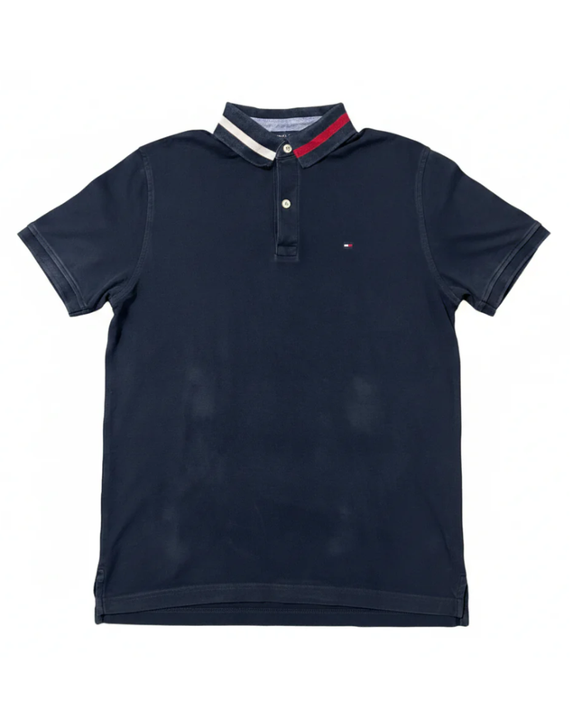 Tommy Hilfiger Navy Blue Short Sleeve Polo Shirt