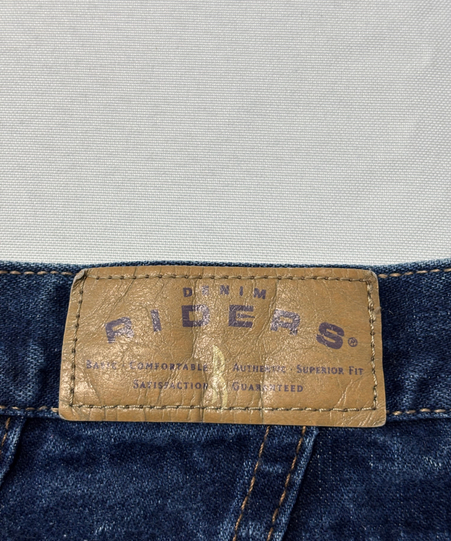 Riders Women's High-Waisted Straight Leg Blue Jeans