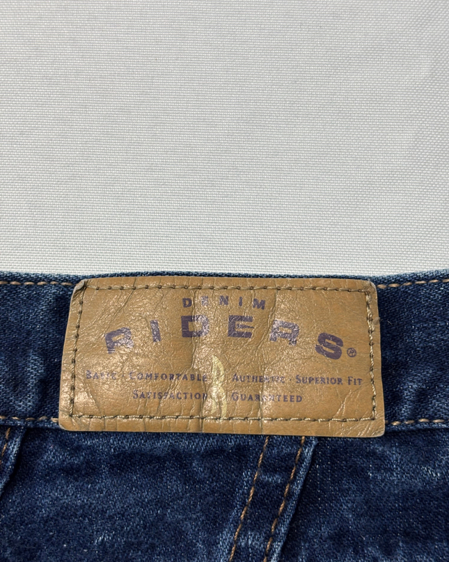 Riders Women's High-Waisted Straight Leg Blue Jeans