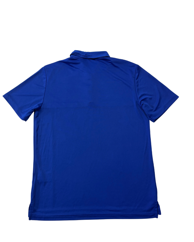 Adidas Blue and Grey Two-Tone Performance Sports Polo