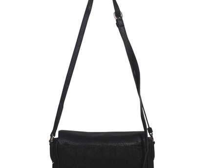 DKNY Black Pebbled Leather Crossbody Bag