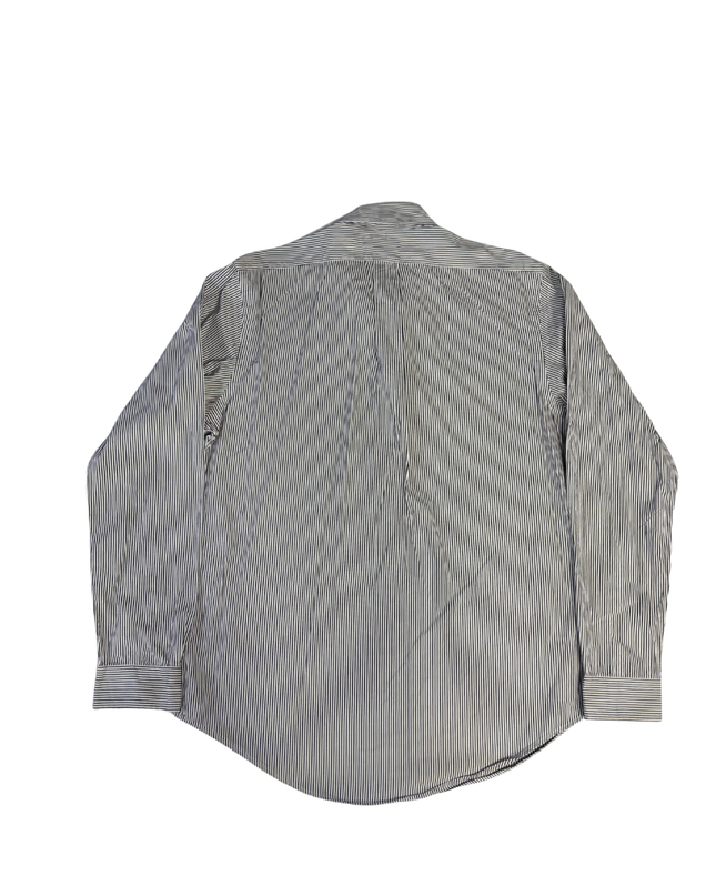 Ralph Lauren Navy/White Striped Custom Fit Button-Down Shirt