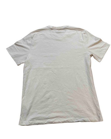 DKNY Shadow Block Logo Cream Cotton T-Shirt - M