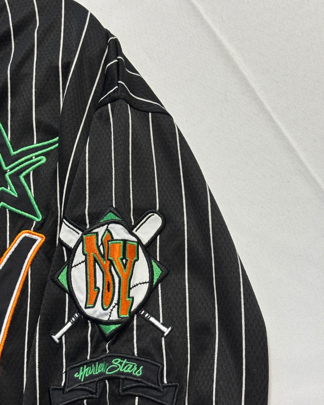 FB SISTER Black Pinstripe Harlem Stars Oversized Jersey