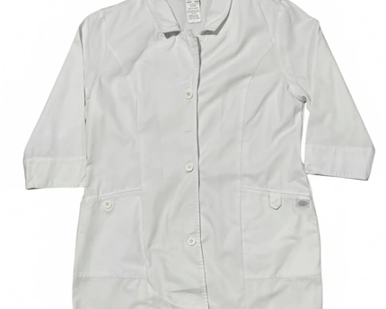 Dickies White Professional 3/4 Sleeve Coat