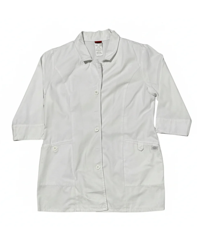 Dickies White Professional 3/4 Sleeve Coat