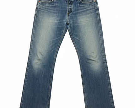 Levi's Blue 518 Straight Leg Button Fly Jeans