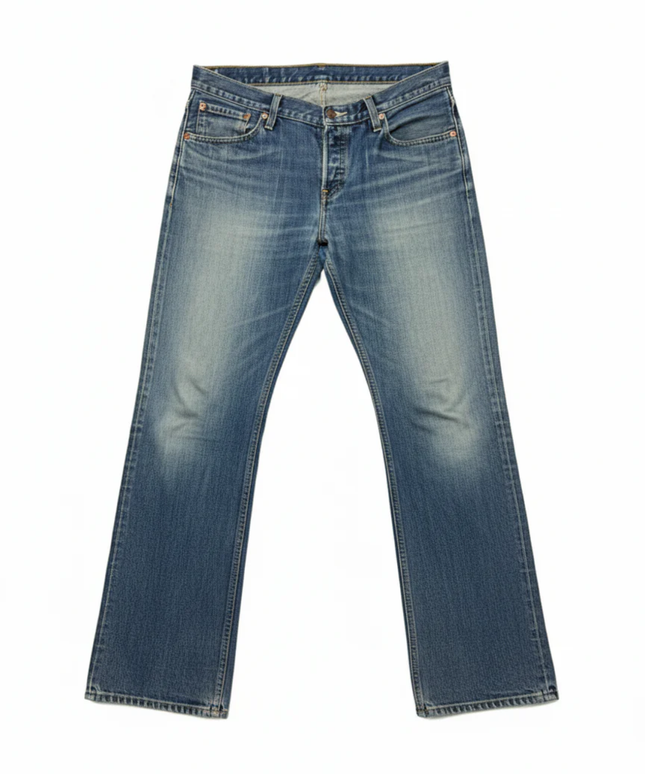 Levi's Blue 518 Straight Leg Button Fly Jeans