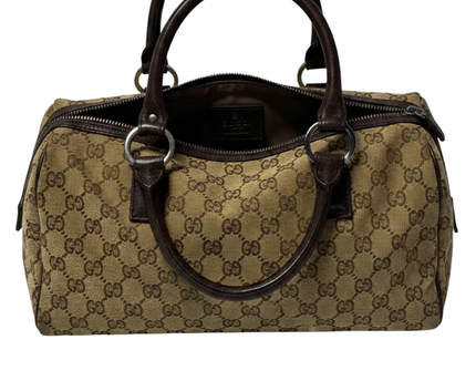 Gucci Brown GG Canvas Satchel Bag