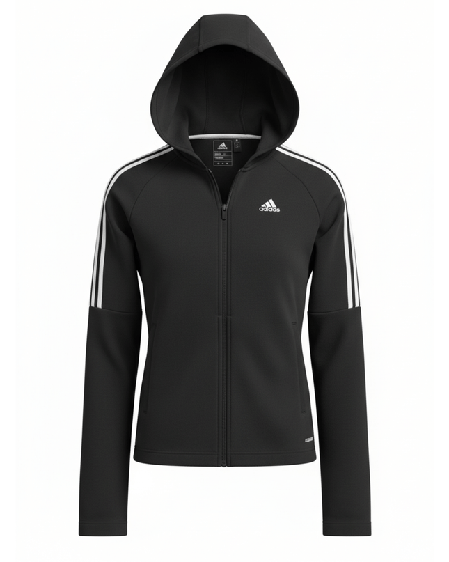 Adidas Black Full-Zip Primegreen Training Hoodie