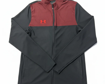 Under Armour Black and Maroon Zip-Up Sports Jacket