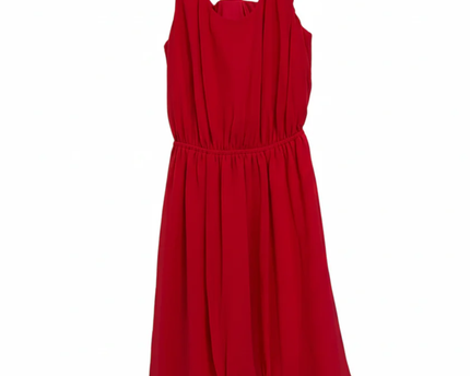 Guess Red Sleeveless Chiffon Mini Dress