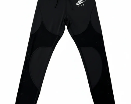 Nike Air Dri-FIT Black Mesh Panel Performance Running Leggings