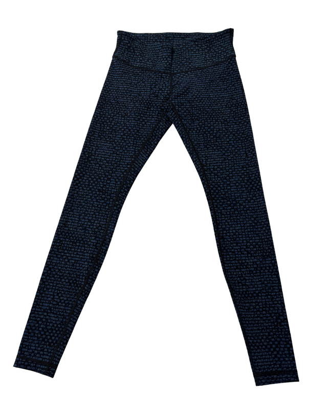 Lululemon Blue/Black Patterned Performance Leggings