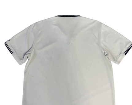 Adidas White Performance Striped Sports Polo Shirt