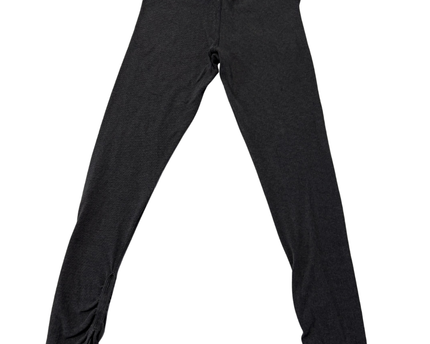 Lululemon Grey Ribbed Leggings with Ruched Ankle