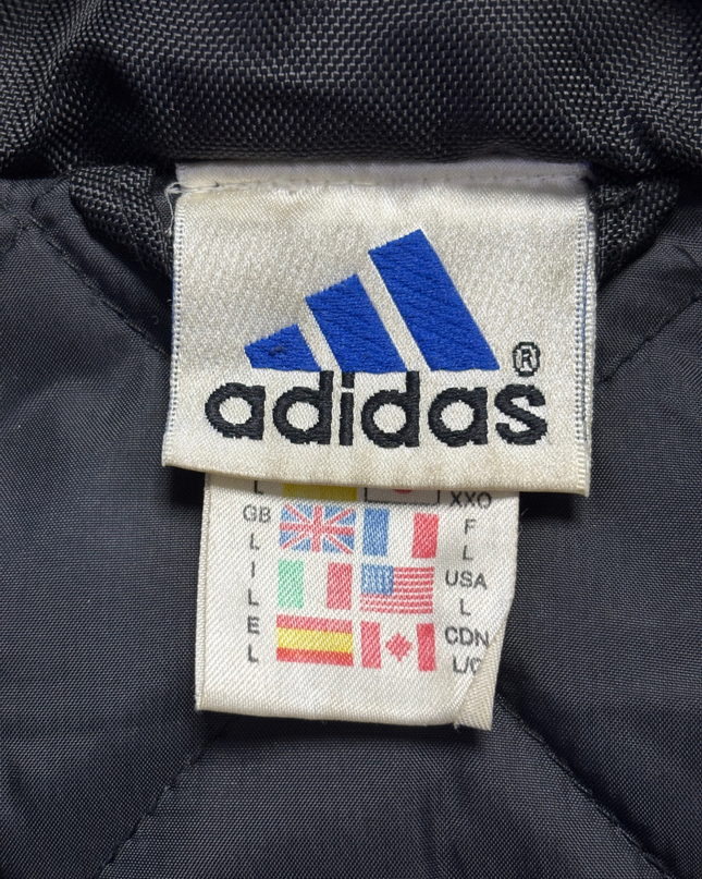Adidas Black Long Puffer Parka Jacket