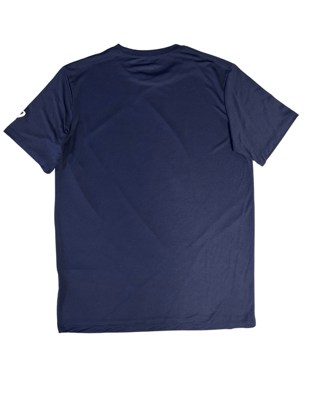 Asics Navy Blue Graphic Print Performance Sports T-Shirt