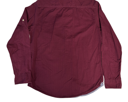 Tommy Hilfiger Maroon New York Fit Long Sleeve Shirt