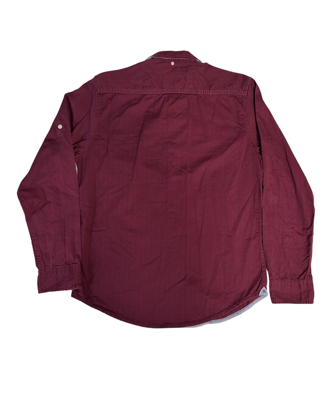 Tommy Hilfiger Maroon New York Fit Long Sleeve Shirt