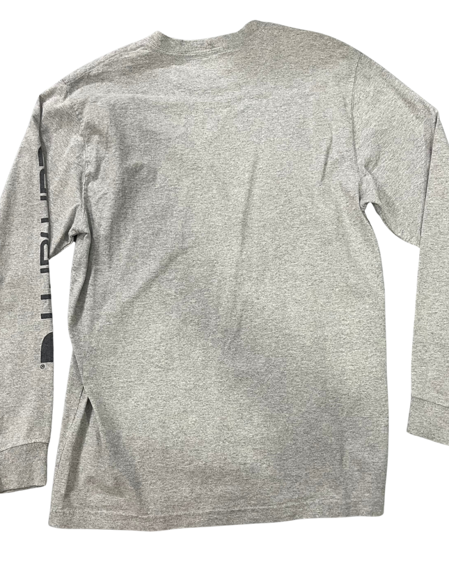 Carhartt Heather Grey Graphic Sleeve Long-Sleeve T-Shirt