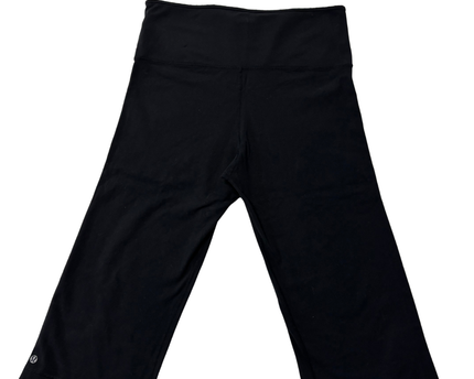 Lululemon Black High-Rise Wide-Leg Crop Leggings