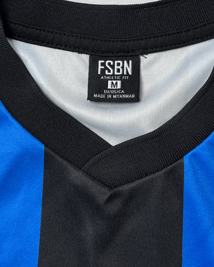FSBN United F.C. Blue & Black Striped Football Jersey
