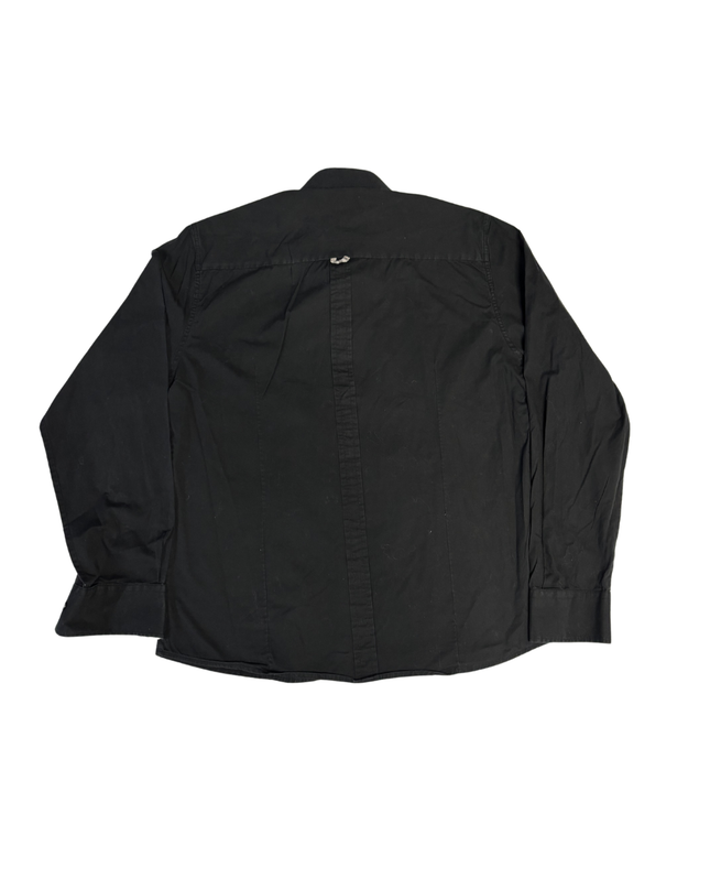 Burberry London Black Embroidered Crest Long-Sleeve Shirt