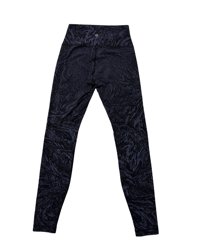 Lululemon Black and Purple Marble High-Waisted Leggings
