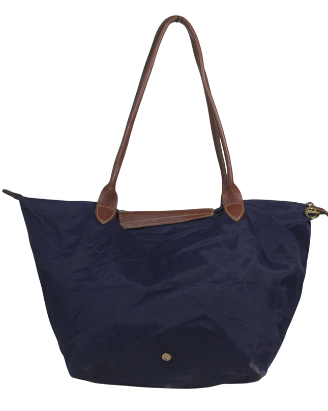 Longchamp Navy Blue Le Pliage Large Shoulder Tote Bag
