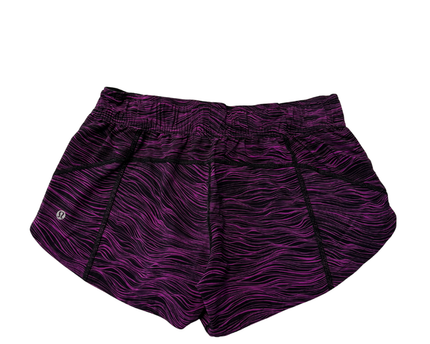 lululemon athletica Purple Wavy Print Performance Sports Shorts