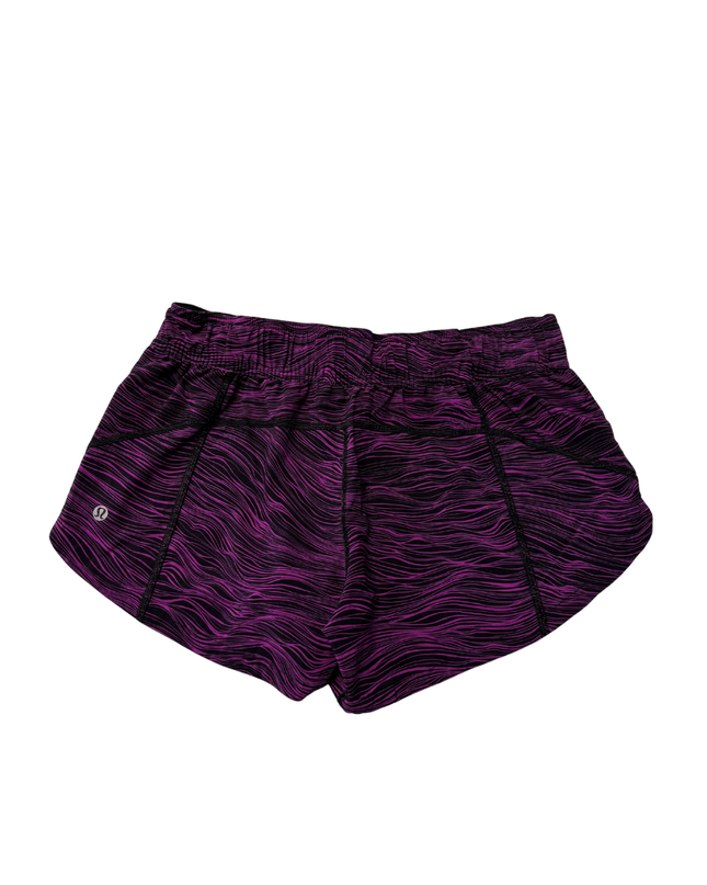 lululemon athletica Purple Wavy Print Performance Sports Shorts