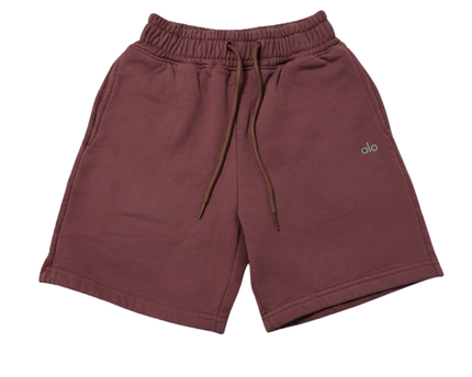 Alo Mauve Unisex Fleece Lounge Shorts