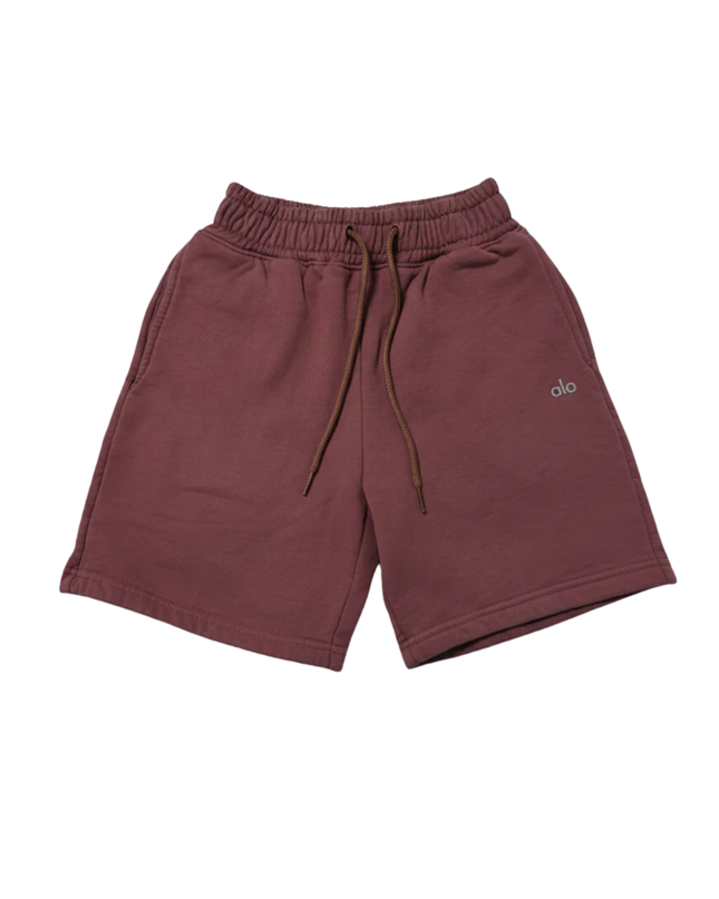 Alo Mauve Unisex Fleece Lounge Shorts