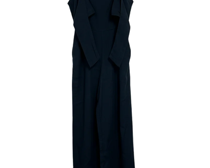 Abercrombie & Fitch Navy Blue Smocked Back Maxi Dress