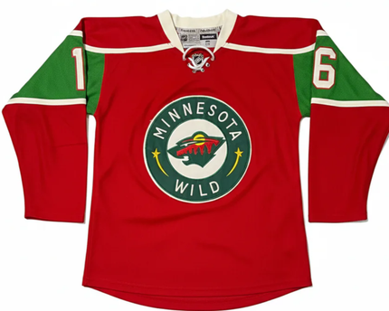 Reebok Red Minnesota Wild Zucker #16 NHL Hockey Jersey