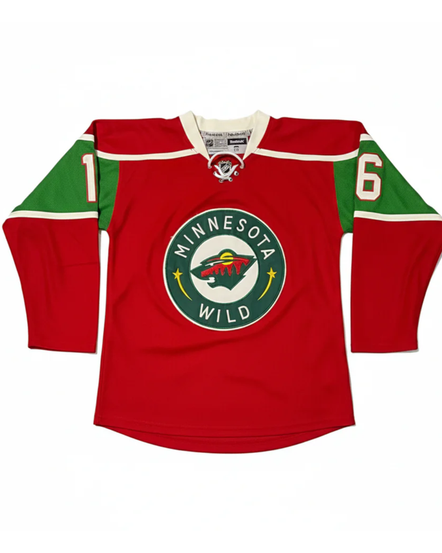Reebok Red Minnesota Wild Zucker #16 NHL Hockey Jersey