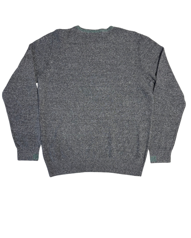Lacoste Men's Classic Grey Textured Knit Sweater